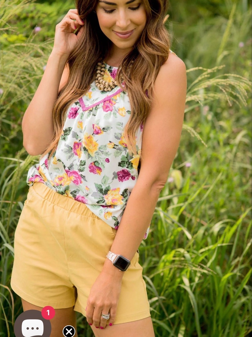 Yellow shorts